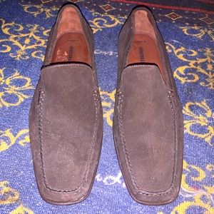 Johnston & Murphy loafers. Chocolate Suede. Worn Once! Mens size 10.